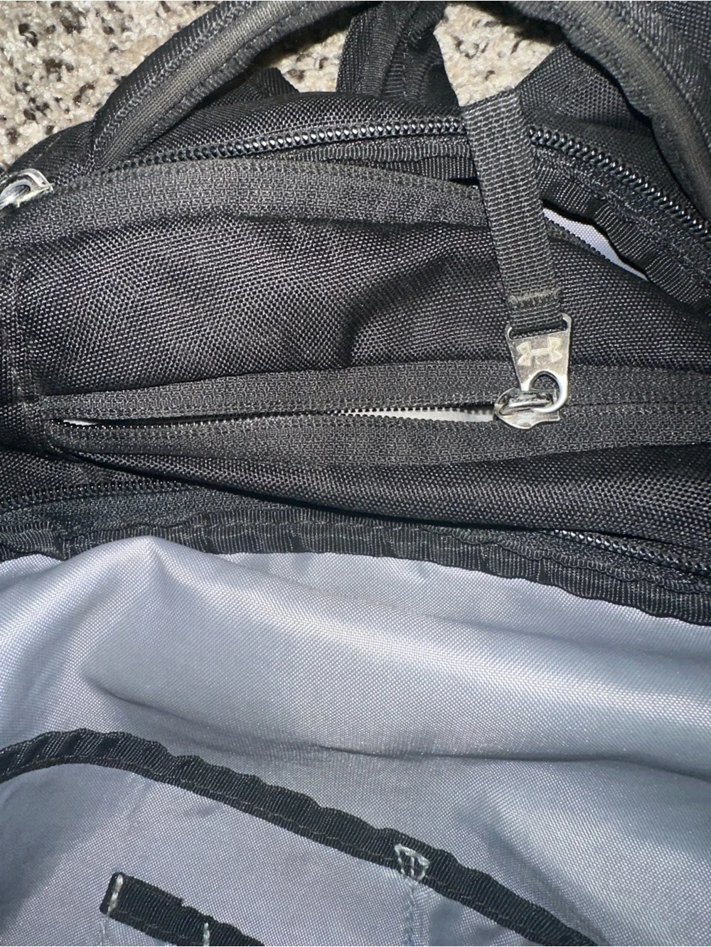 Under Armour Black Backpack with Storm Water-Resistant Front Panel